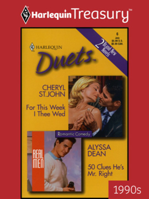 Title details for For This Week I Thee Wed & 50 Clues He's Mr. Right by Cheryl St.John - Available